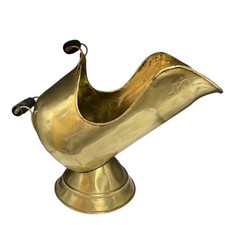 Vintage Brass Coal Hod