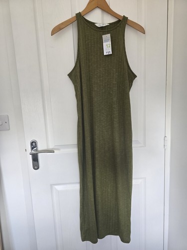 Primark khaki ribbed maxi - primark,