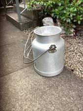 VINTAGE 3 Gallon Aluminium MILK CHURN CAN / KIT Garden Planter, + Lid