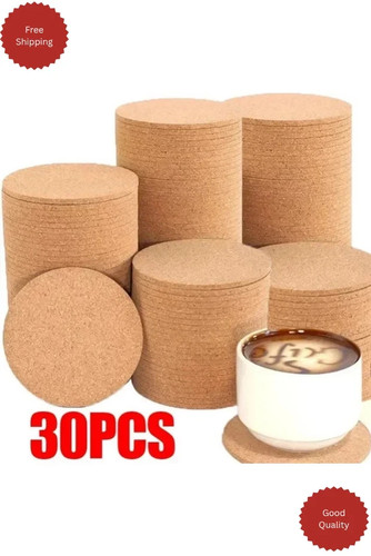 Pcs non slip cork coaster - cork,