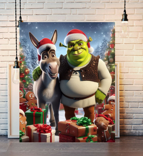 Shrek donkey at christmas - shrek,