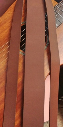 Leather strap rustic - leather, 3mm