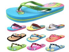 Womens Girls Urban Beach Sandals Flip Flops Toe Posts Kids Toe Post Summer Shoes
