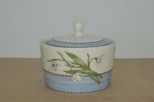Wedgwood Sarah's Garden Snowdrop - Lidded Sugar Bowl  (#S1)