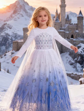 Girl's Snow Elsa Frozen Long