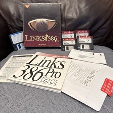 Links 386 Pro Golf Game MS-DOS Big Box Game