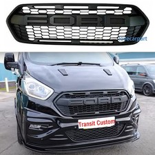 Grill For 2018-2023 Ford Transit Custom Grille Raptor Style Upgrade Mesh Black