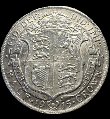 King george half crown - uk,