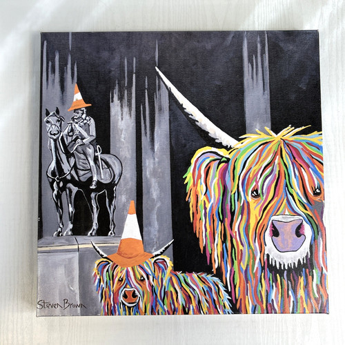 Steven brown printed - printed, canvas