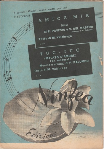 Sheet music amica mia - amica,