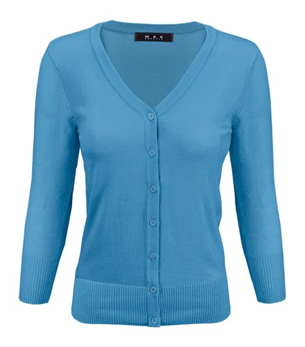 Yemak women neck - v-neck, 3/4