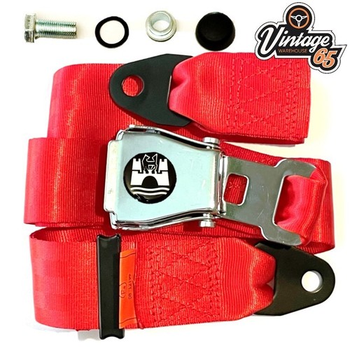 Lap seat belt - 2, red