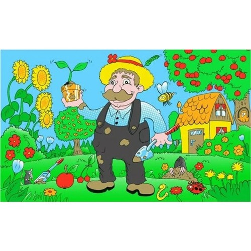 5ft 3ft happy - happy, gardening