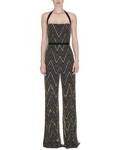 Reem acra beaded - beaded, jumpsuit