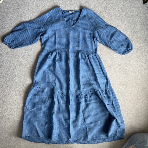 Wrap london 100 linen - wrap, blue
