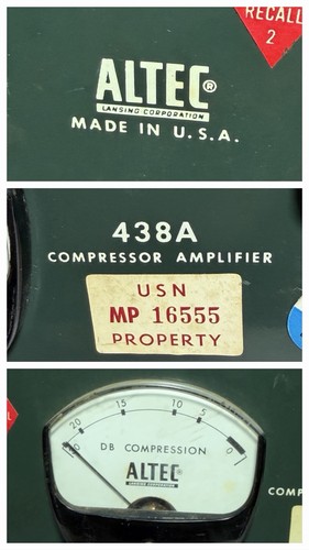Altec lansing 438a compressor - lansing,