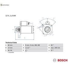 STARTER 0 986 021 651 FOR