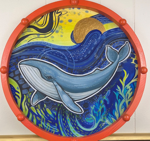 Original painting whale - painting,