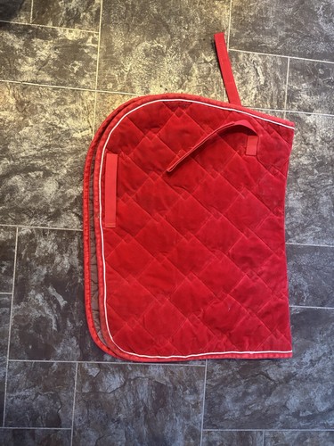 Hkm red velvet - velvet, numnah