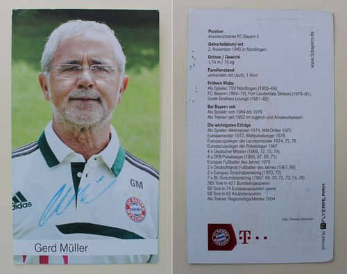 Gerd muller signed - gerd,
