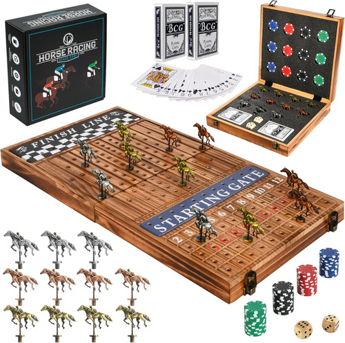 Horse racing board - racing, game