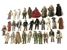Vintage Star Wars lot of figures last 17 yak face  tri logo boba fett Vader Ben 