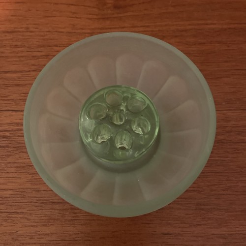 Vintage green glass - green,