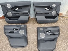 Range Rover Evoque Door Cards Set of 4 in Black L538 2011 to 2015 Leather
