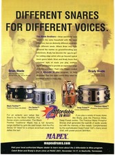 2001 Print Ad Mapex Snare