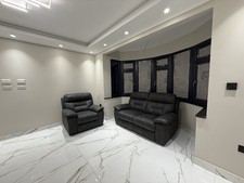 3+1 Grey Black Leather Power