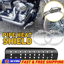 Universal Motorcycle Exhaust Muffler Pipe Heat Shield Guard Protective Cover UK