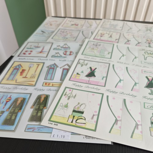 Die cut decoupage sheets mixed - decoupage,