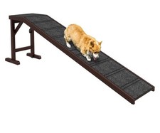 RRP£67 Wooden Dog Ramp 35kg Limit, Dog Stairs 5ft X 25in X 1ft