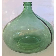 Vtg Large XL Glass Green