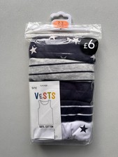 George Boys Vests Pack of 5