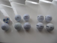 10 GOLF BALL BUNDLE JOB LOT MIX SRIXON CALLAWAY TITLEIST NIKE TOP FLITE 10 BALLS