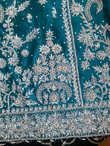 Women teal embroidered - women's,