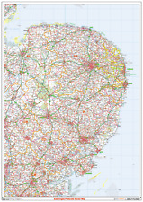 East Anglia Postcodes, East Anglia Postcode Sectors Map