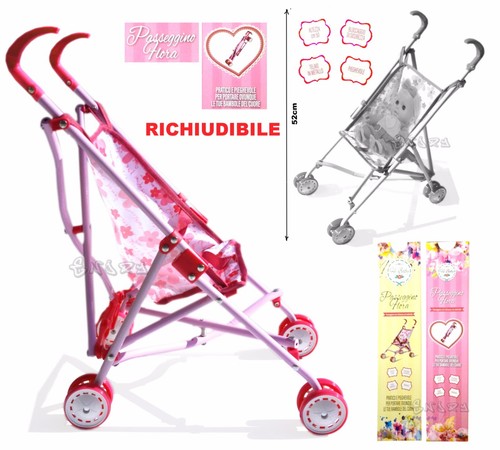 Doll stroller foldable toy - doll,