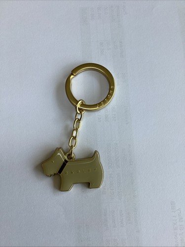 Radley gold metal key ring - key,