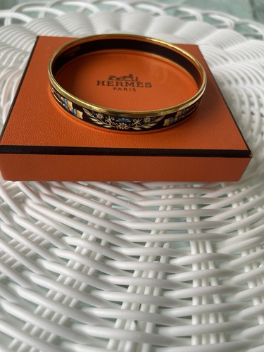 Hermes enamel bangle bracelet - enamel,