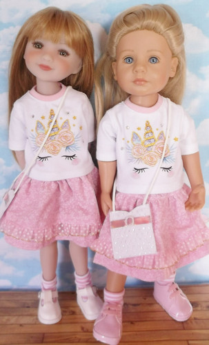 Piece pink unicorn set - piece,