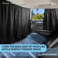 3 Pack Car Privacy Curtains