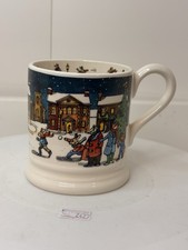 Emma Bridgewater Winter Scene Half Pint Mug Rabbit Mouse Fox Badger Snowball