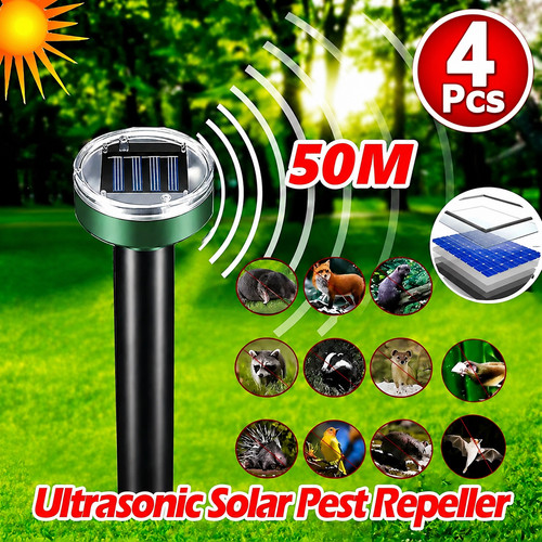 4pcs solar ultrasonic mole - 4pcs,