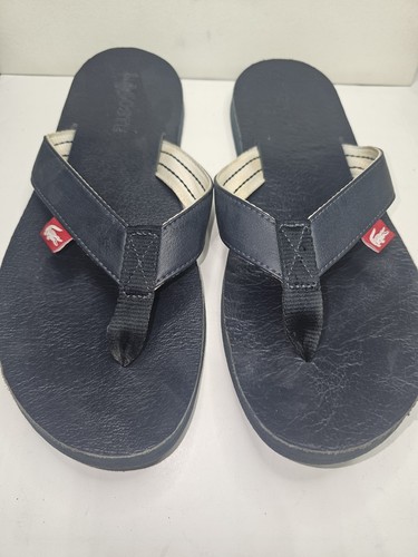 Lacoste mens navy blue leather - lacoste,