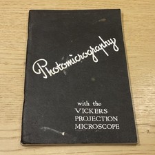 Cooke Troughton & Simms PHOTOMICROGRAPHY VICKERS PROJECTION MICROSCOPE Catalogue