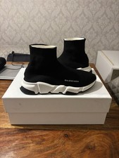 Balenciaga Speed Trainers Black/White Size UK 6 EUR 40 100% Authentic