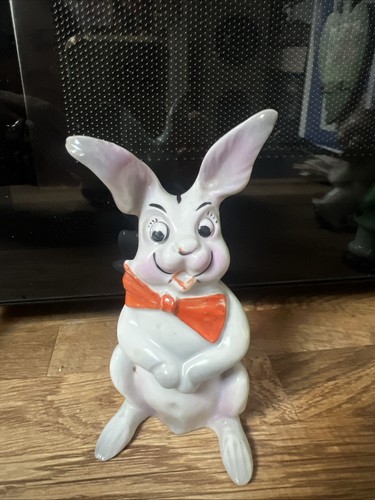 Vintage googly eyed bunny - vintage,