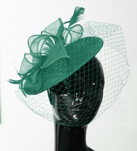 Saucer sinamay headband - saucer,
